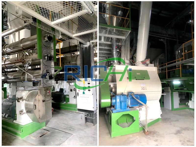 10tph large scale shrimp feed making plant in china