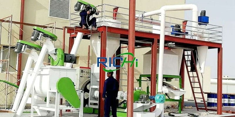 1TPH floating fish feed extrusion line in Senegal