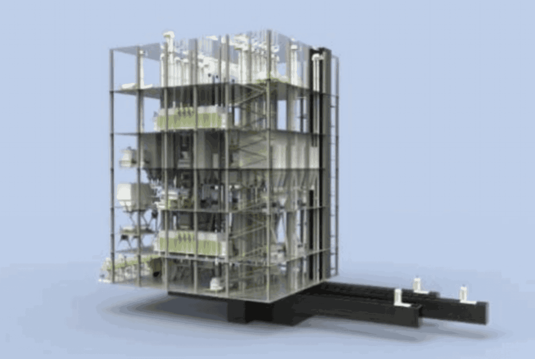 4tph aqua feed mill 3D design