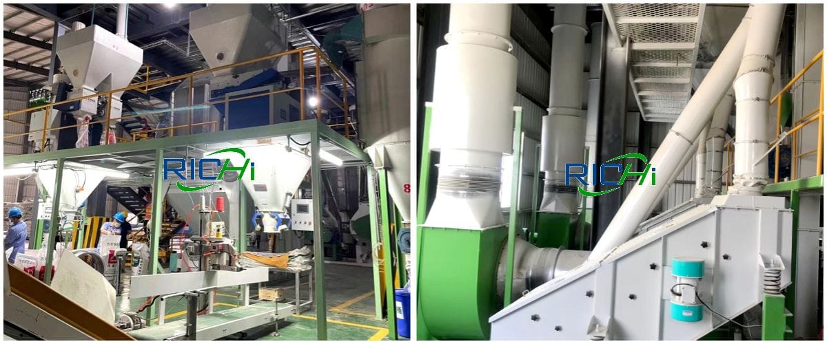 4tph aqua feed mill bagging system