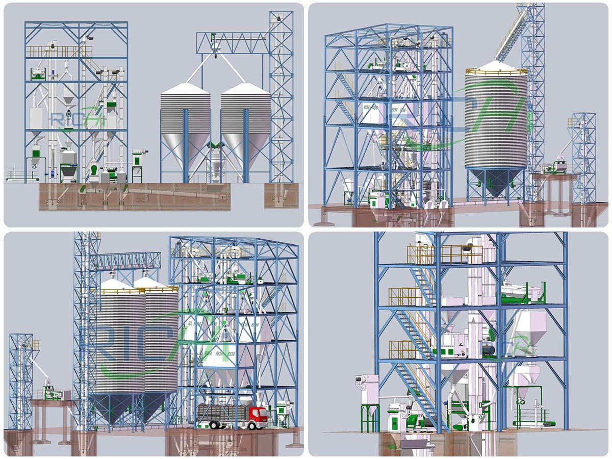 floating fish feed mill plant system design