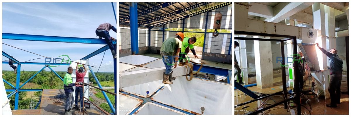 2tph shrimp feed mill in indonesia installtion site