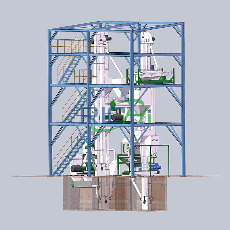 6T/H fish feed mill plant