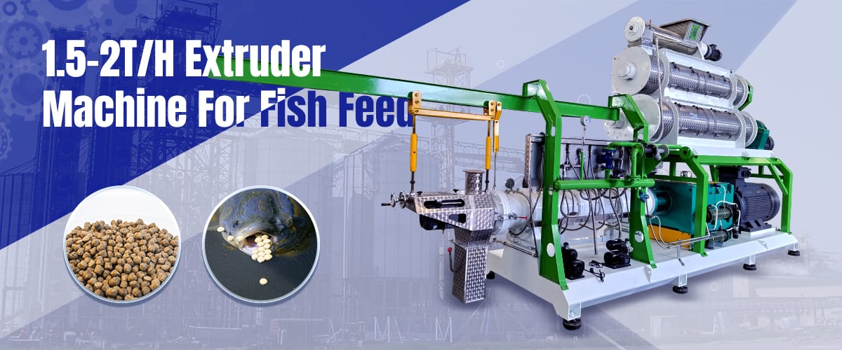 1.5-2 ton fish feed extruder