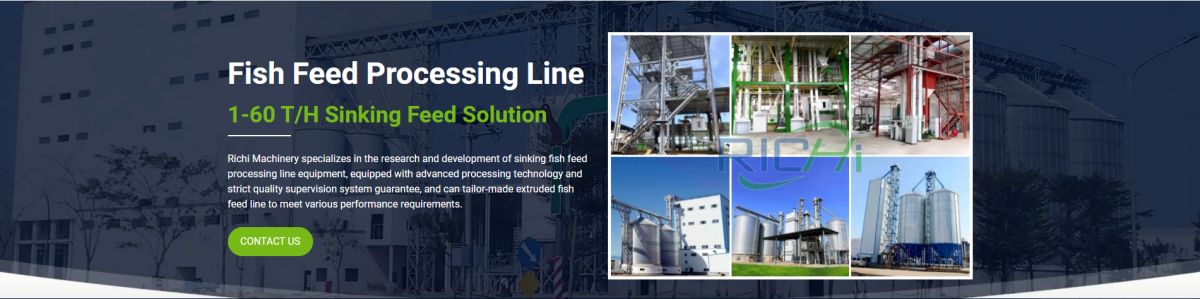 sinking fish feed processing line for sale