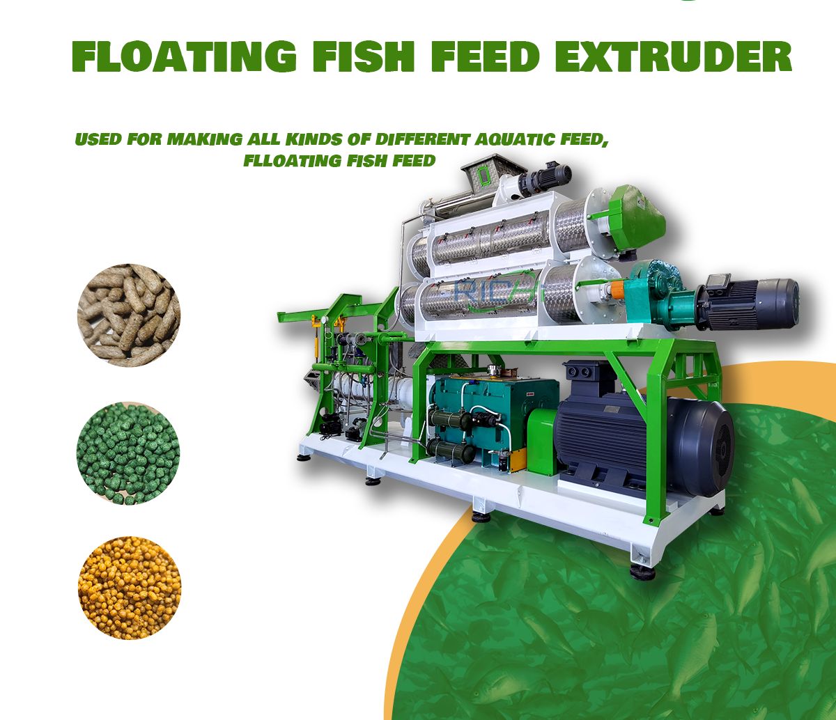8-10 tph Fish Feed Pellet Extruder