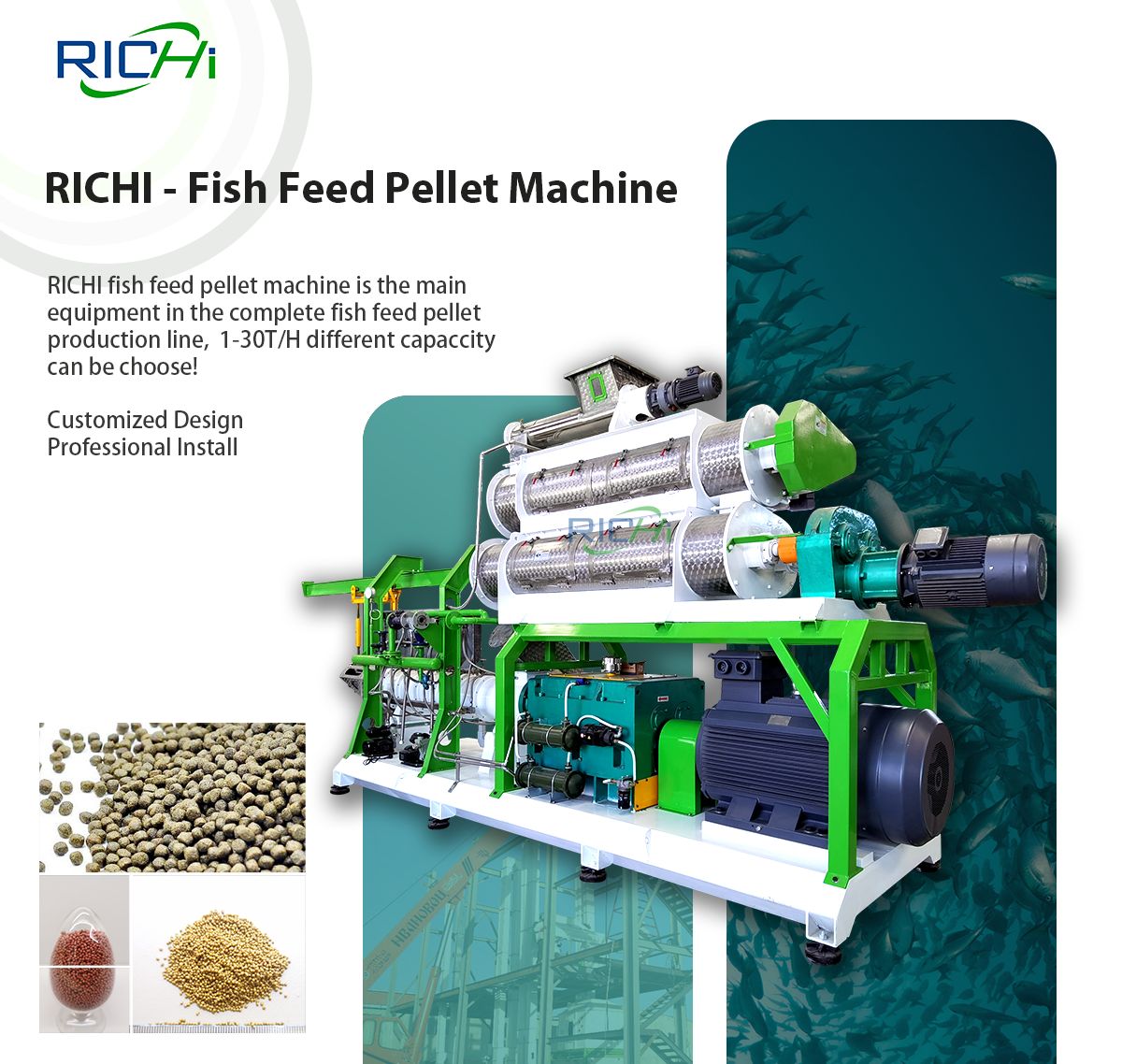 6-7 tons floating fish feed pellet mill for sale